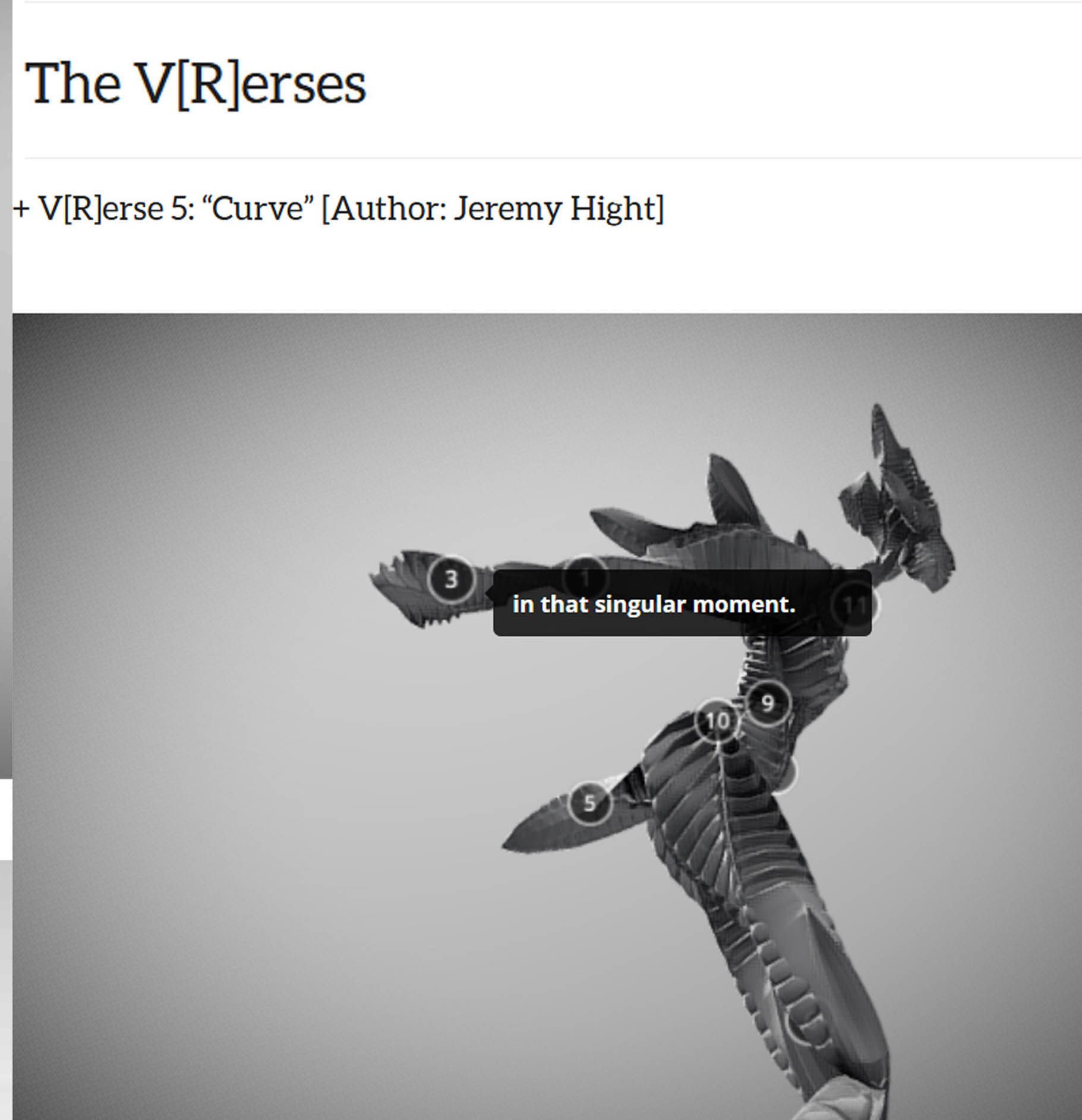 V[R]erses: An XR Story Series